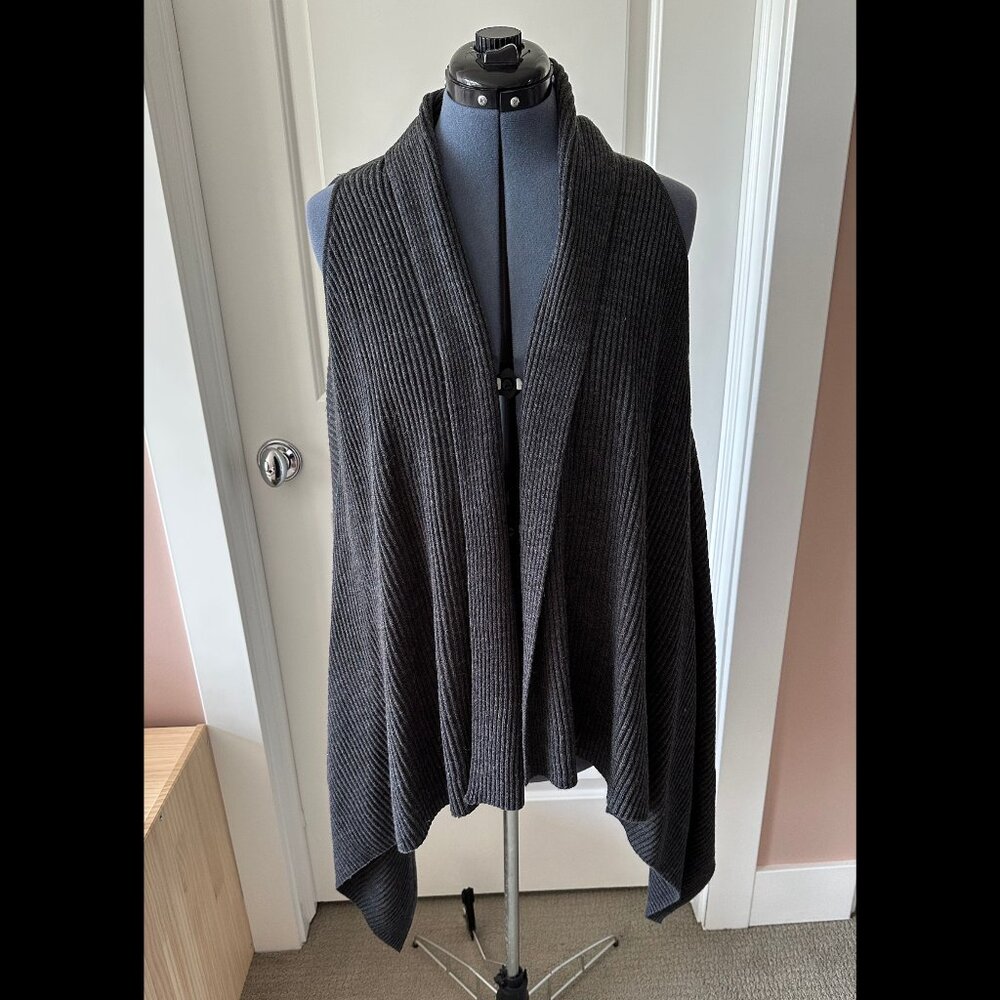 Loft Drape-Front Cardigan Vest